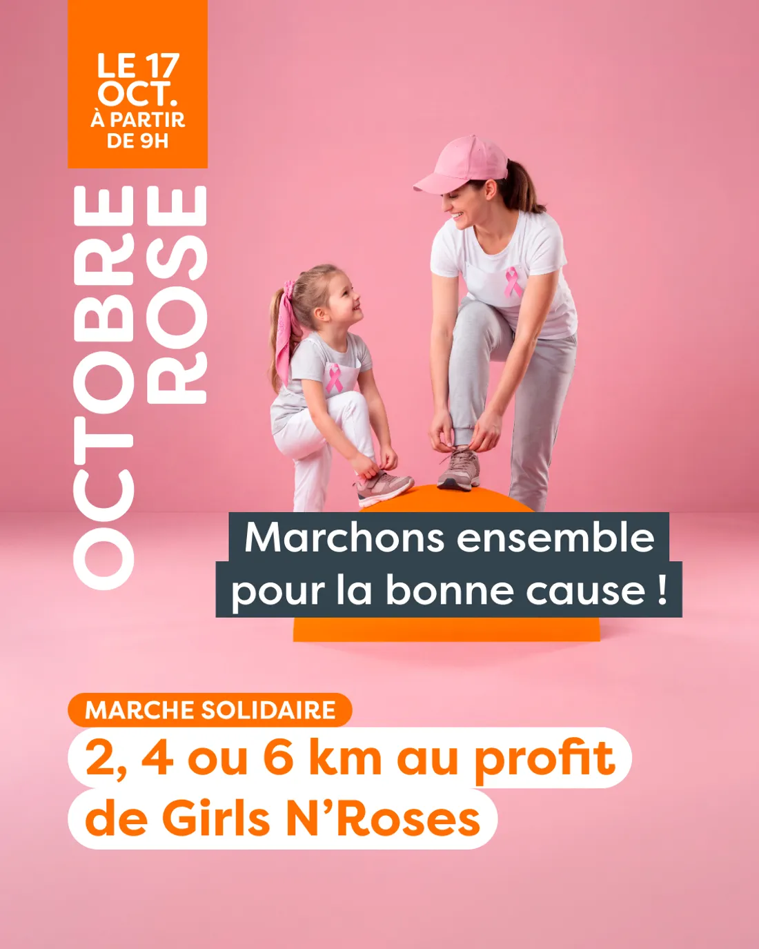 événement Octobre Rose Aushopping Englos Les Géants.