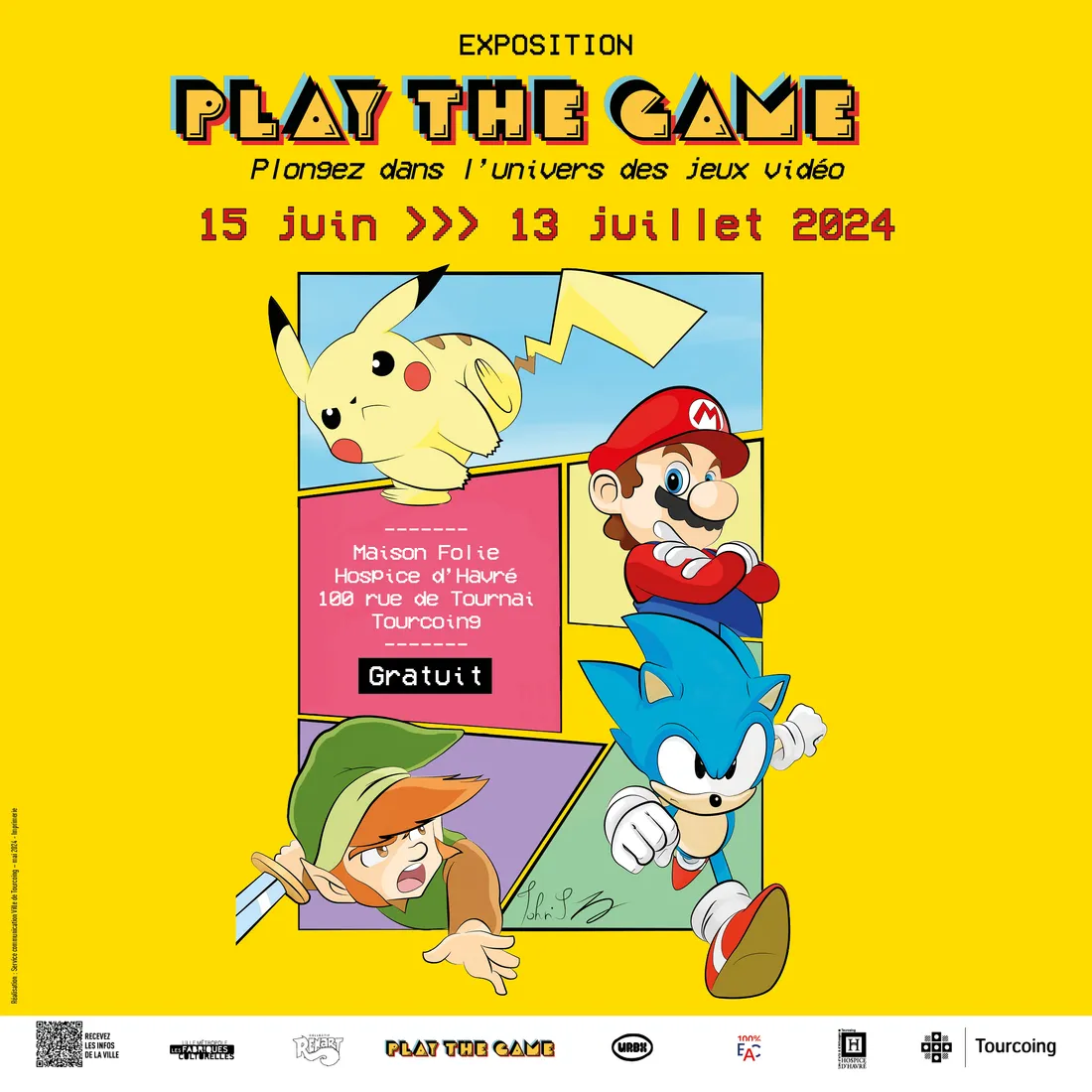 Une exposition sur les jeux vidéos à Tourcoing