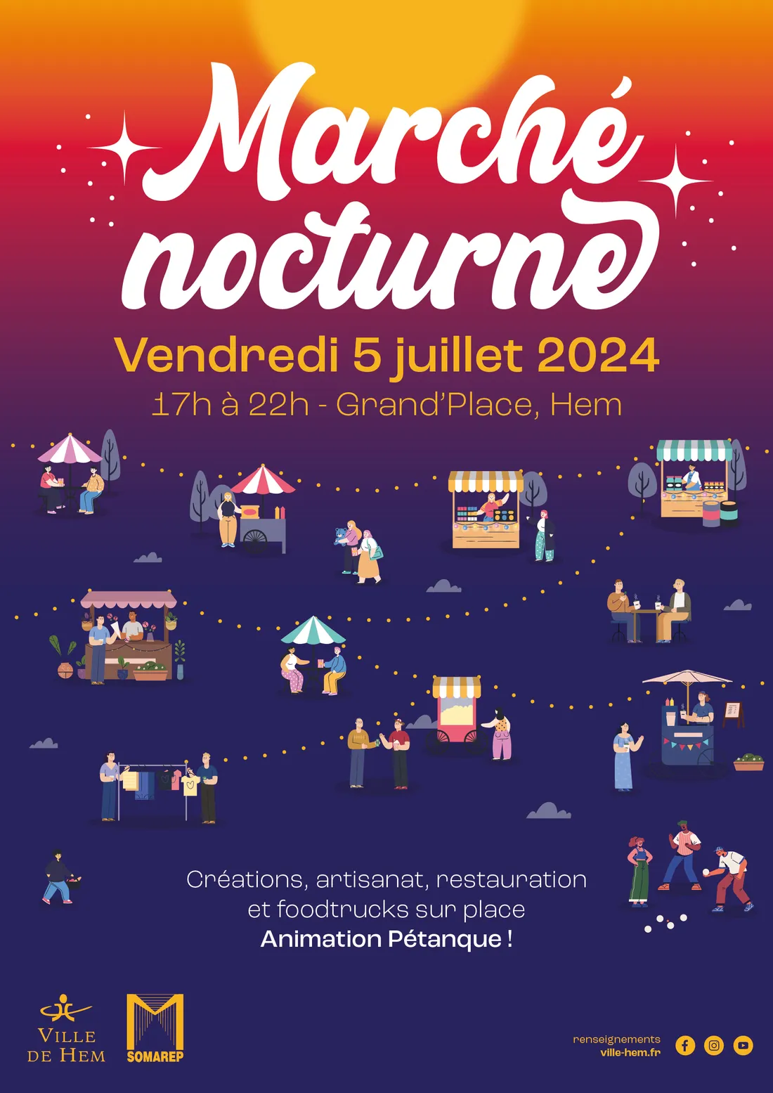 Un marché nocturne ce vendredi à Hem