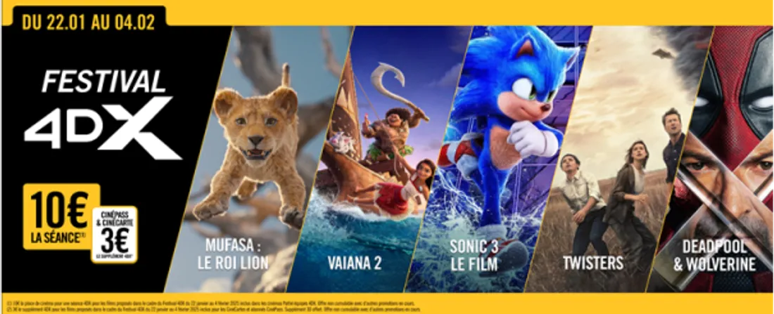 Le Festival 4DX de retour dans la région