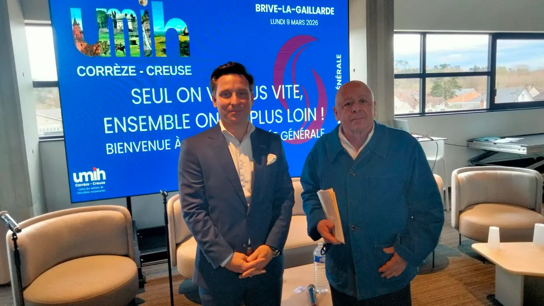 Valentin Prudon président de l'Umih 19-23 et Thierry Marx président de l'Umih.