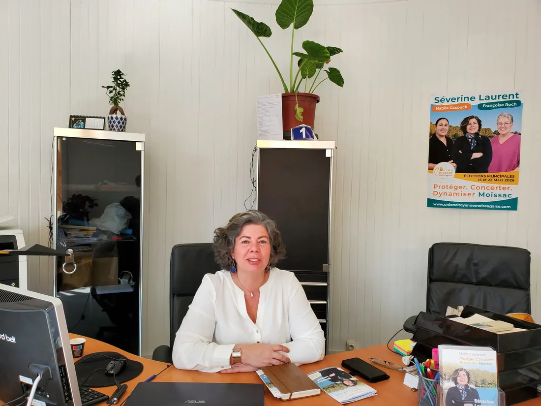 Séverine Laurent, tête de liste de l'Union Citoyenne Moissagaise 