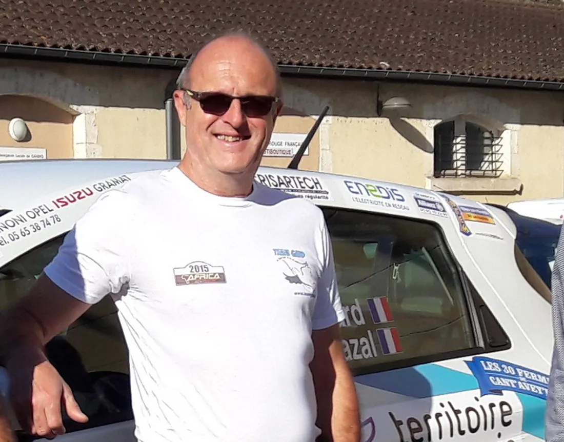 Gilles Gard lors de la présentation de sa Zoé pour le E-rallye de Monte Carlo