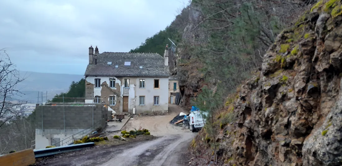 Les travaux de l'ermitage Saint-Privat à Mende