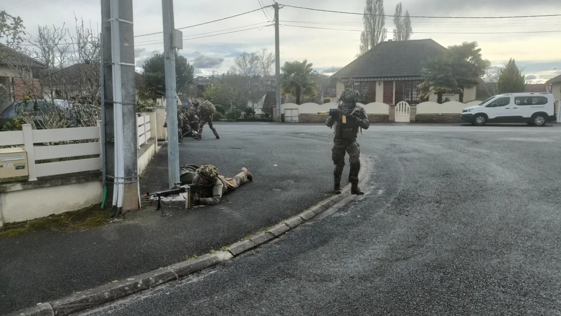 Le 2ème REI en exercice à Malemort ce mardi 11 mars