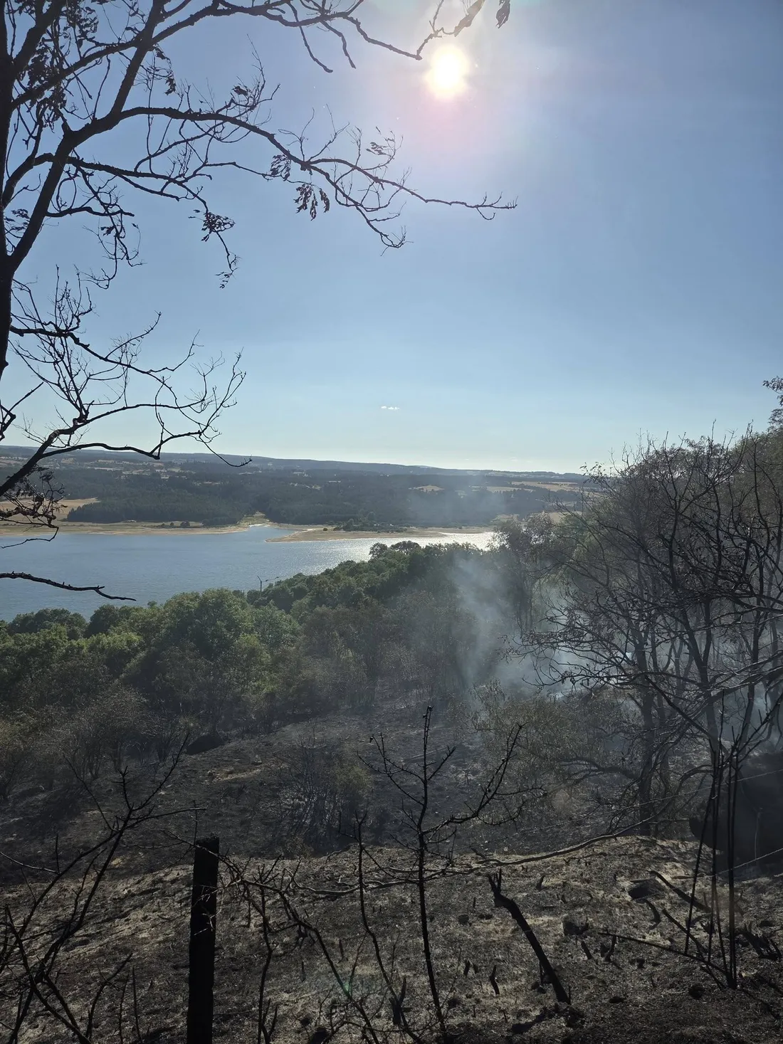 Incendie à Naussac-Fontanes