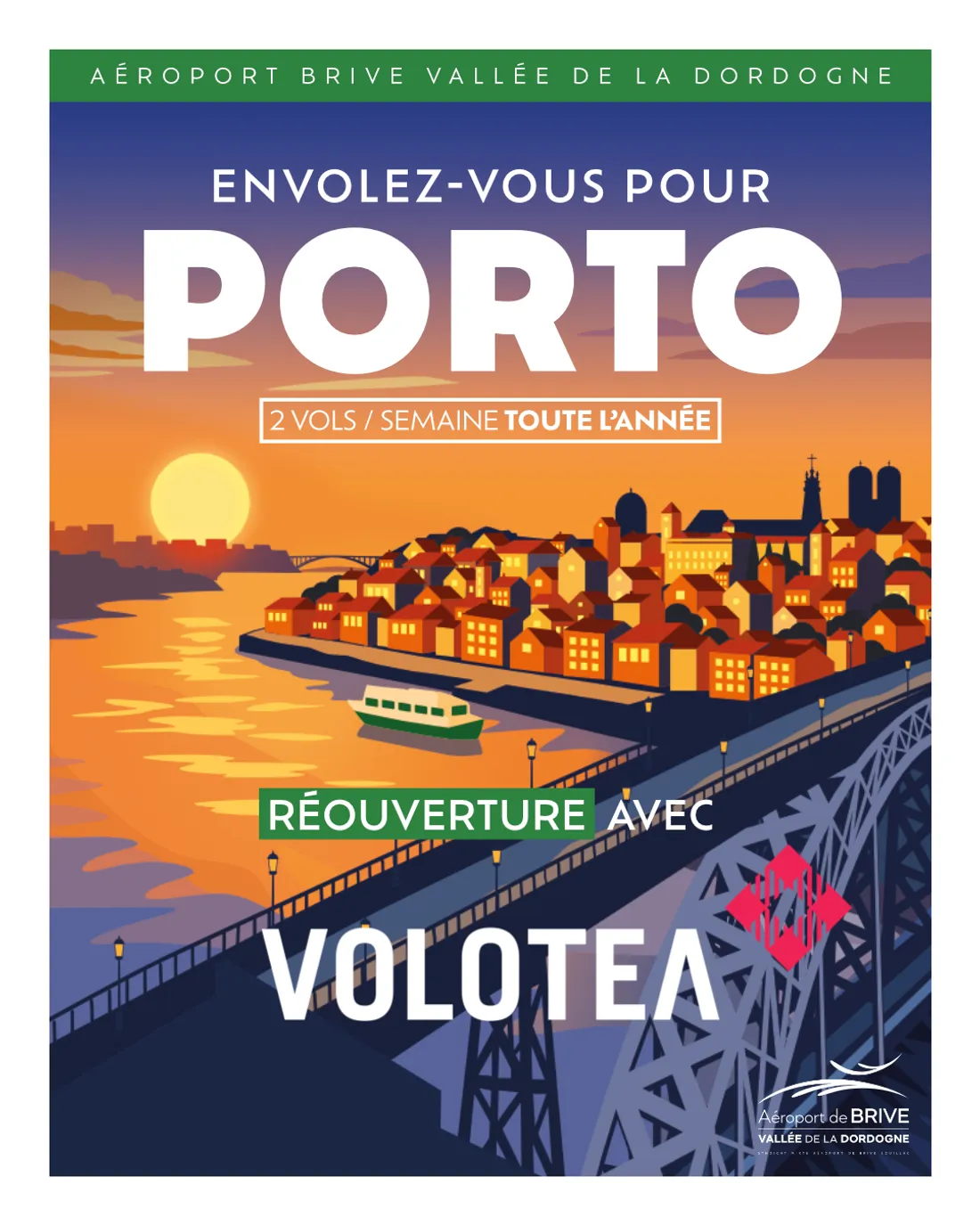 Les vols vers Porto vont reprendre depuis l'aéroport de Brive.