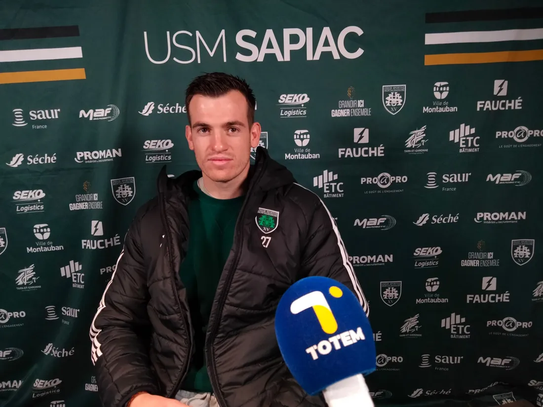 Baptiste Mouchous, arrière et ouvreur de l'USM