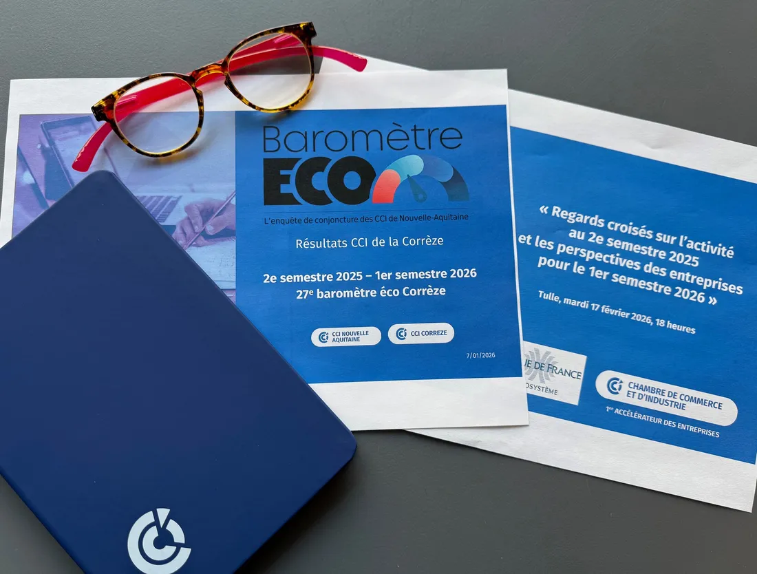 Présentation du baromètre éco de la CCI de Corrèze.