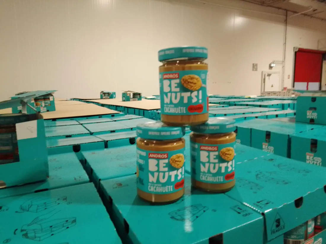 La nouvelle pâte à tartiner "be nuts" produite à Brive, par Andros