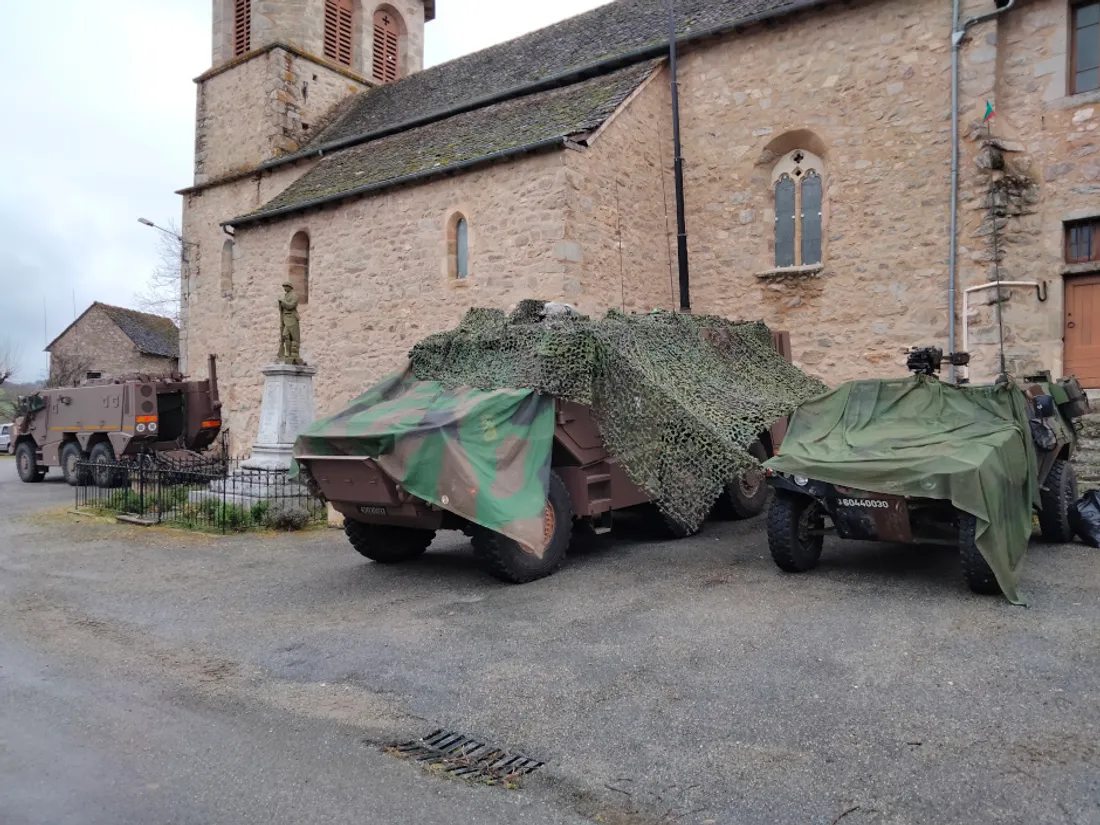 Le poste de commandement installé dans un village du Ségala