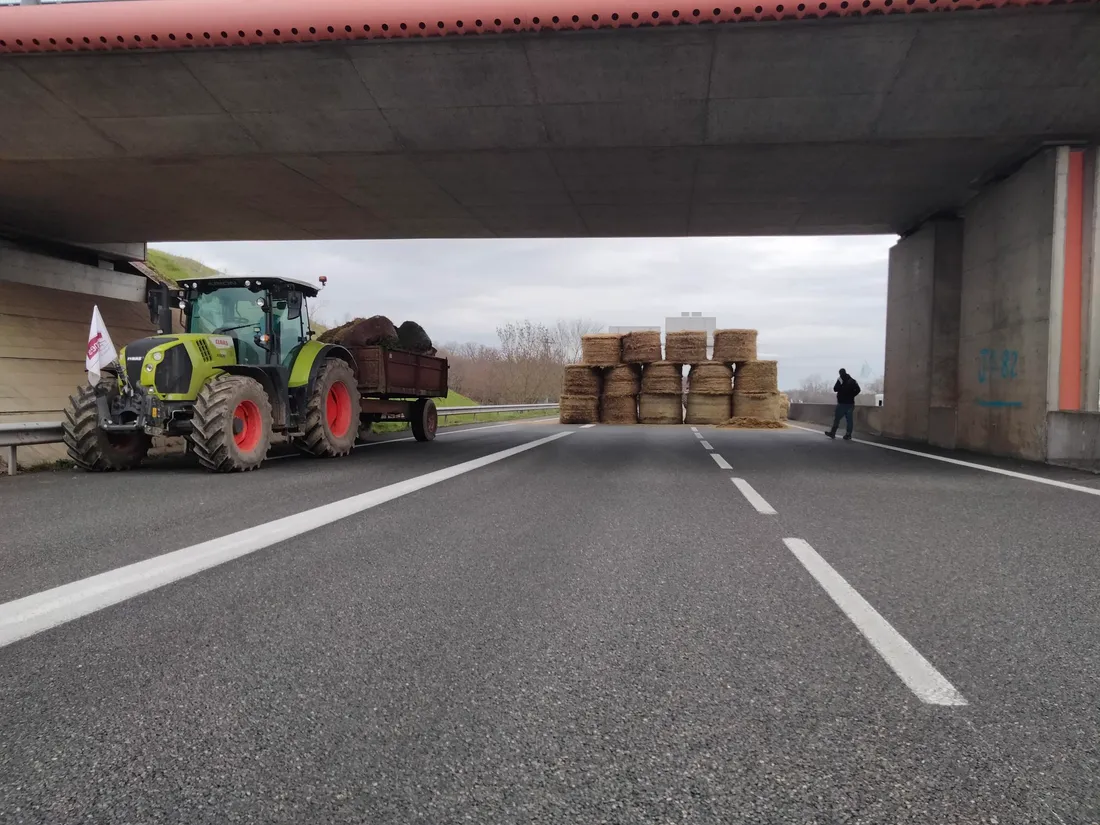 Lieu de l'accident sur l'A20 à Montauban