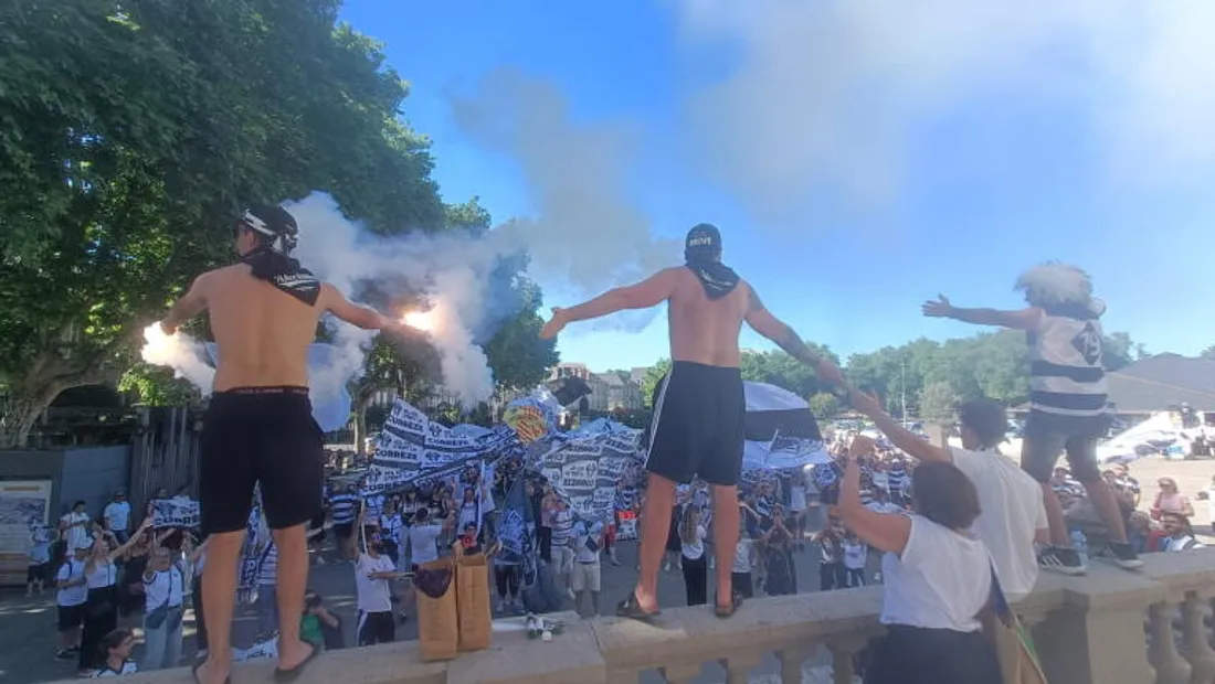Fumigènes et portes-voix au programme de l'avant-soirée de la demi-finale à Brive contre Montauban