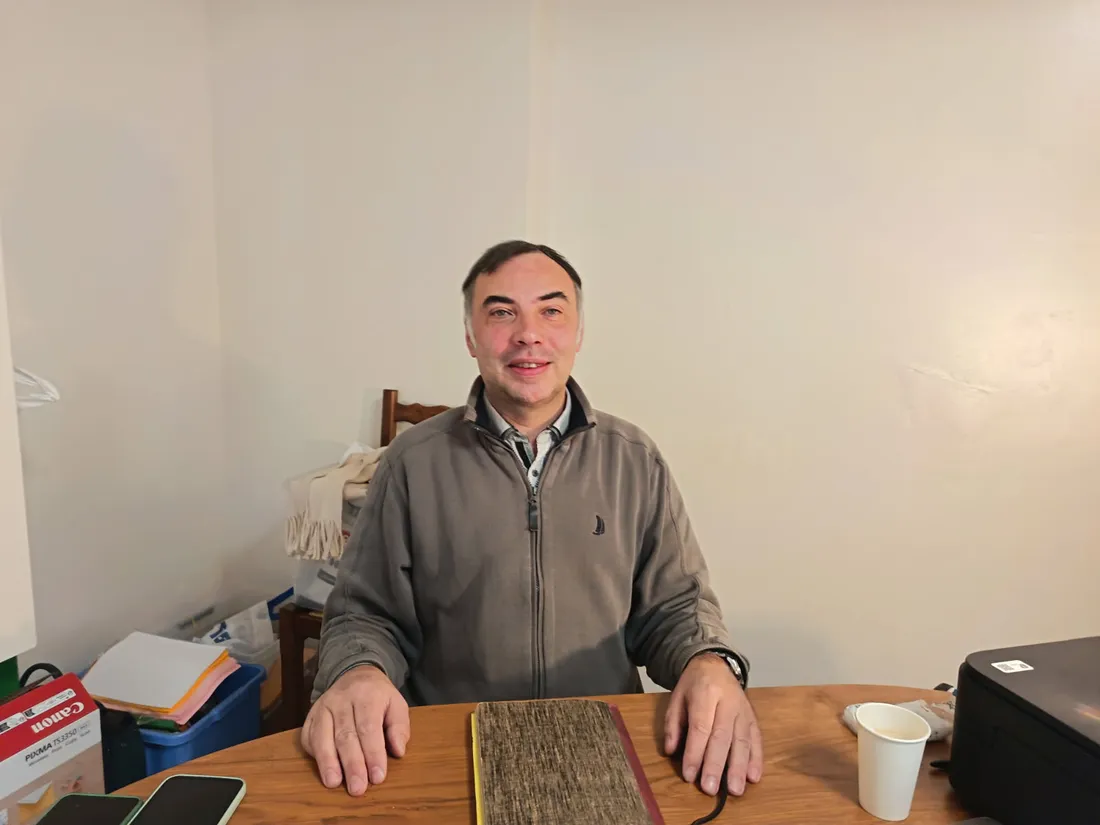 Cyrille Rollin, candidat aux élections municipales de Mauriac (Cantal).