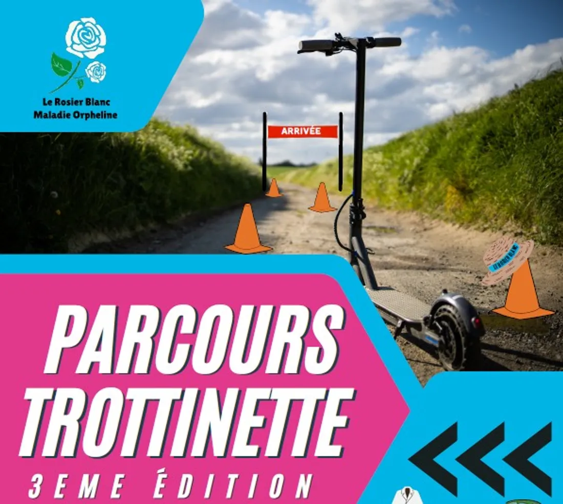 L'affiche du Parcours Trottinette de ce samedi à Caussade.