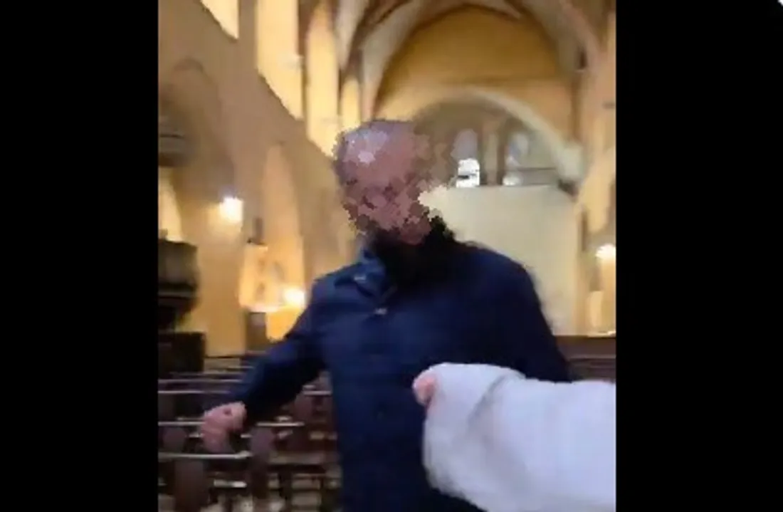 Capture d'image de la vidéo de l'agression.