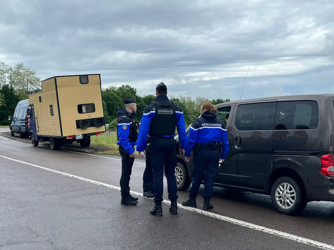 Opération de contrôle avant le départ des teufers
