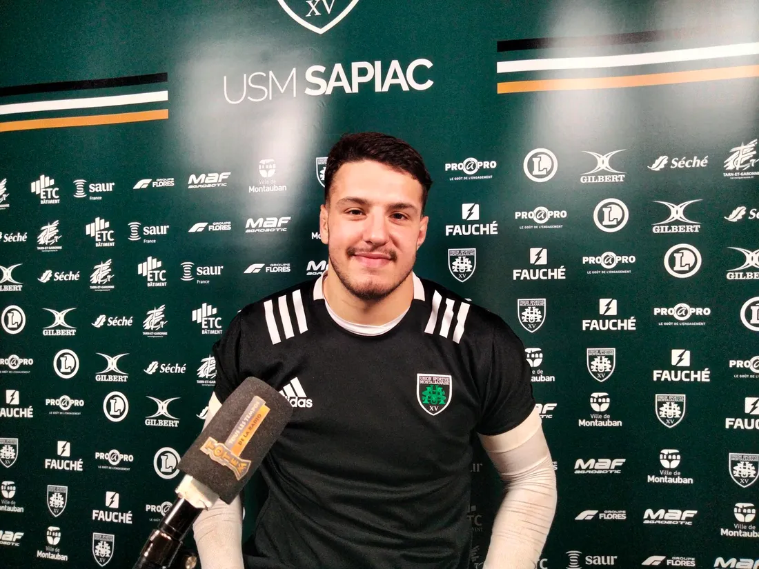 Corentin Coularis, 3ème ligne de l'US Montauban