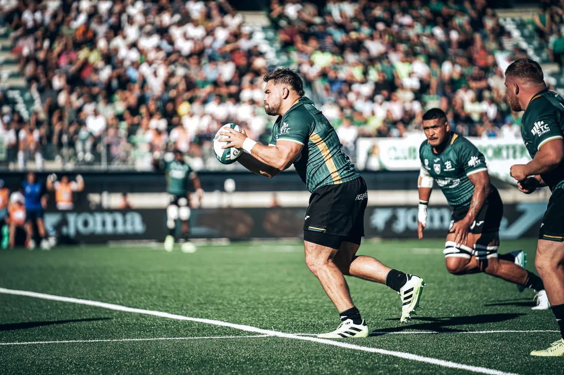 Thomas Bué, pilier gauche de l'USM face à Castres