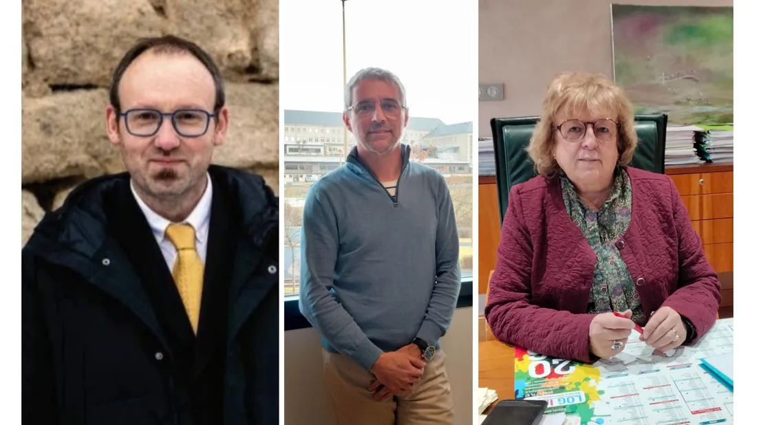 De gauche à droite : Nicolas Planche, Christophe Gache et Christine Hugon.