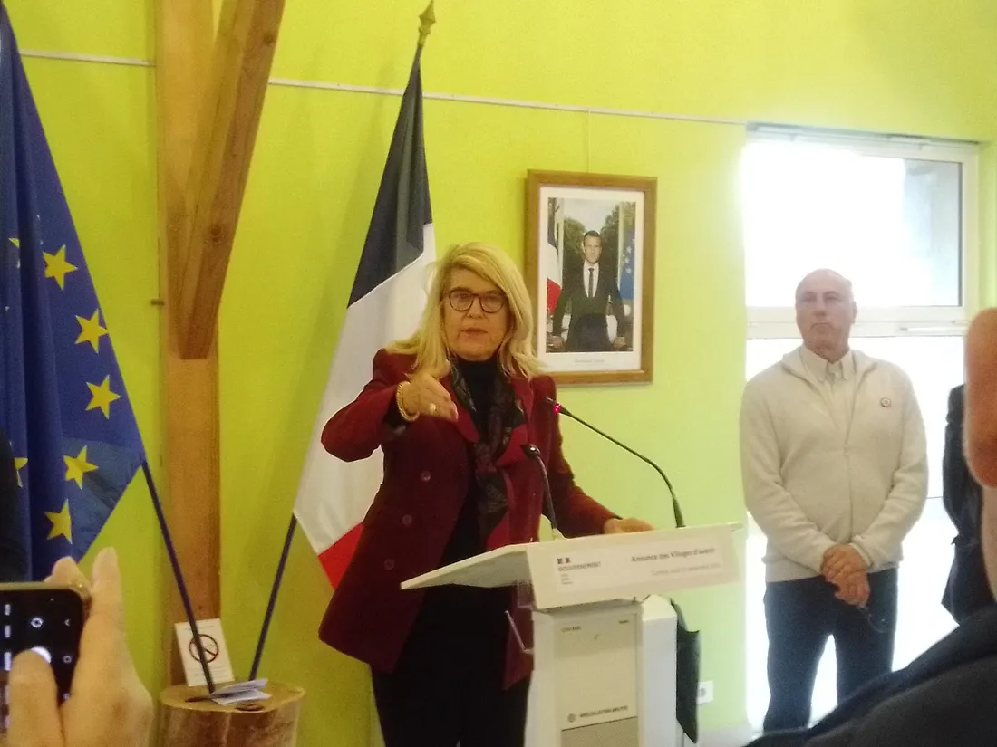Dominique Faure lors du lancement à Corrèze du Programme "Village d'Avenir"
