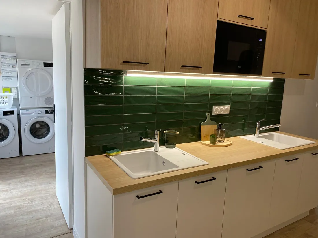 Double évier dans la cuisine