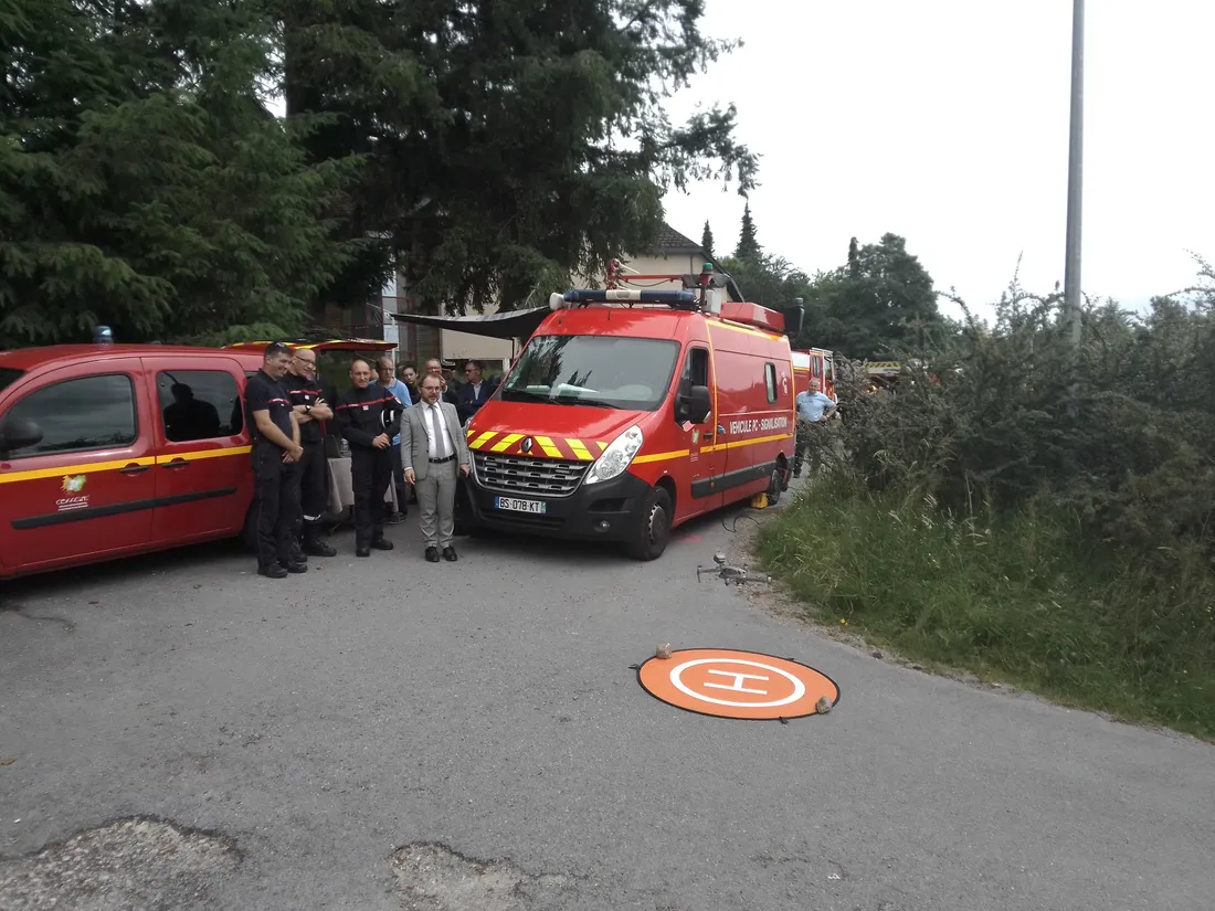 Démonstration de l'utilisation d'un drone par le SDIS de la Corrèze