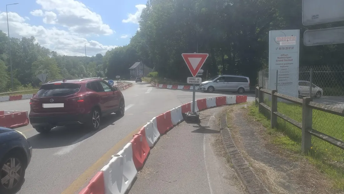 La zone de Mulatet, à l'entrée de Tulle (Corrèze).