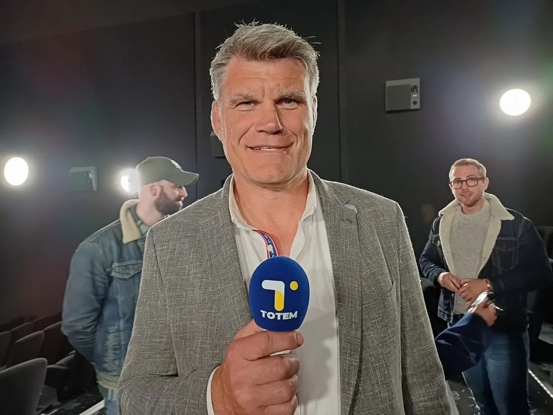 Fabien Pelous à l'issue de la projection de "Meurtre à Montauban"