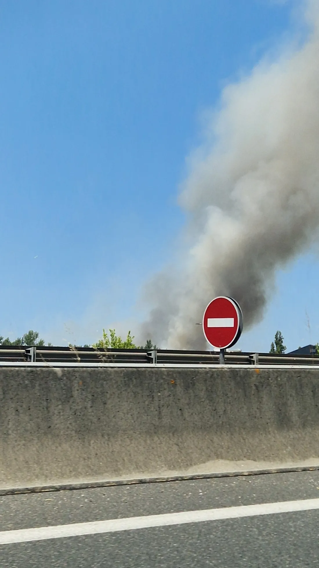 Le feu était visible depuis la rocade de Montauban