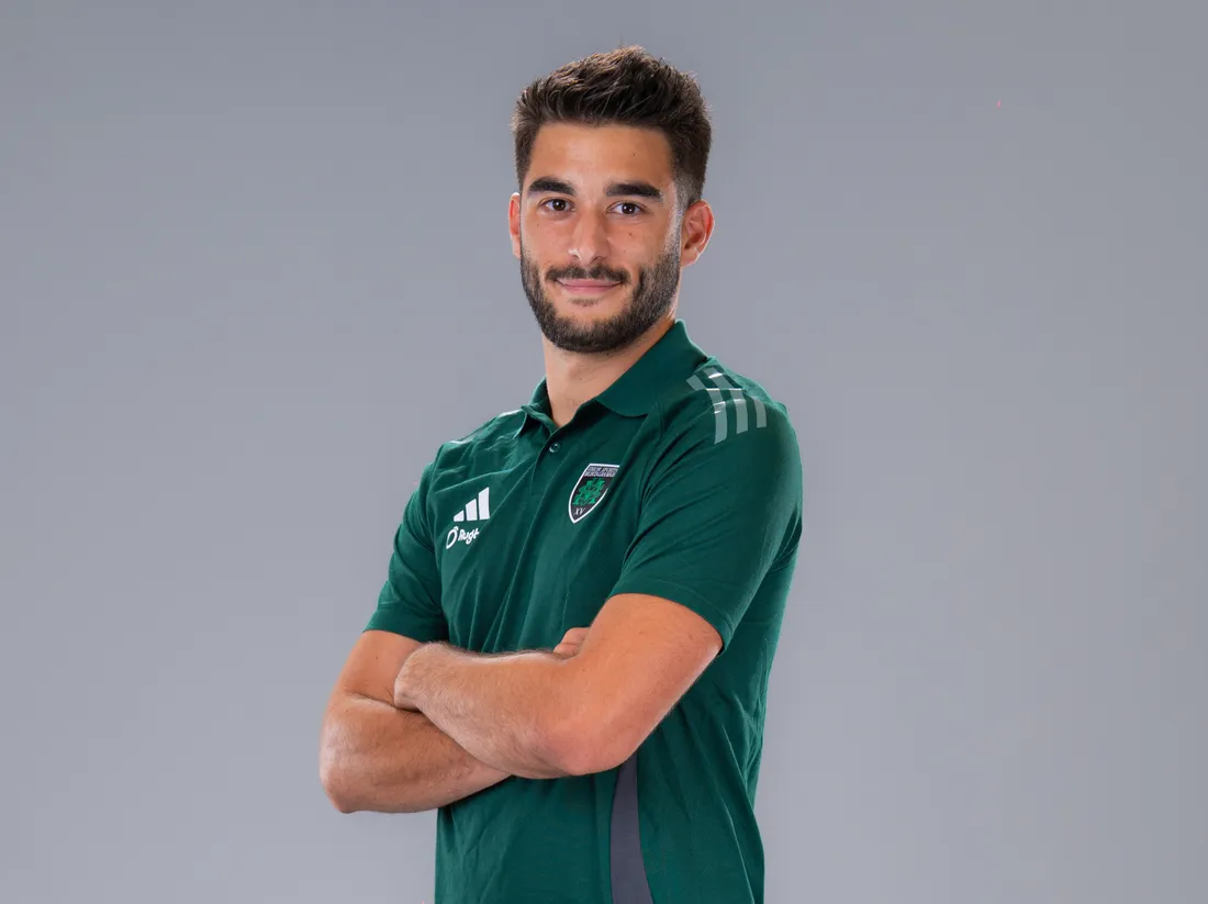 Robin Girou, lors du shooting d'avant saison