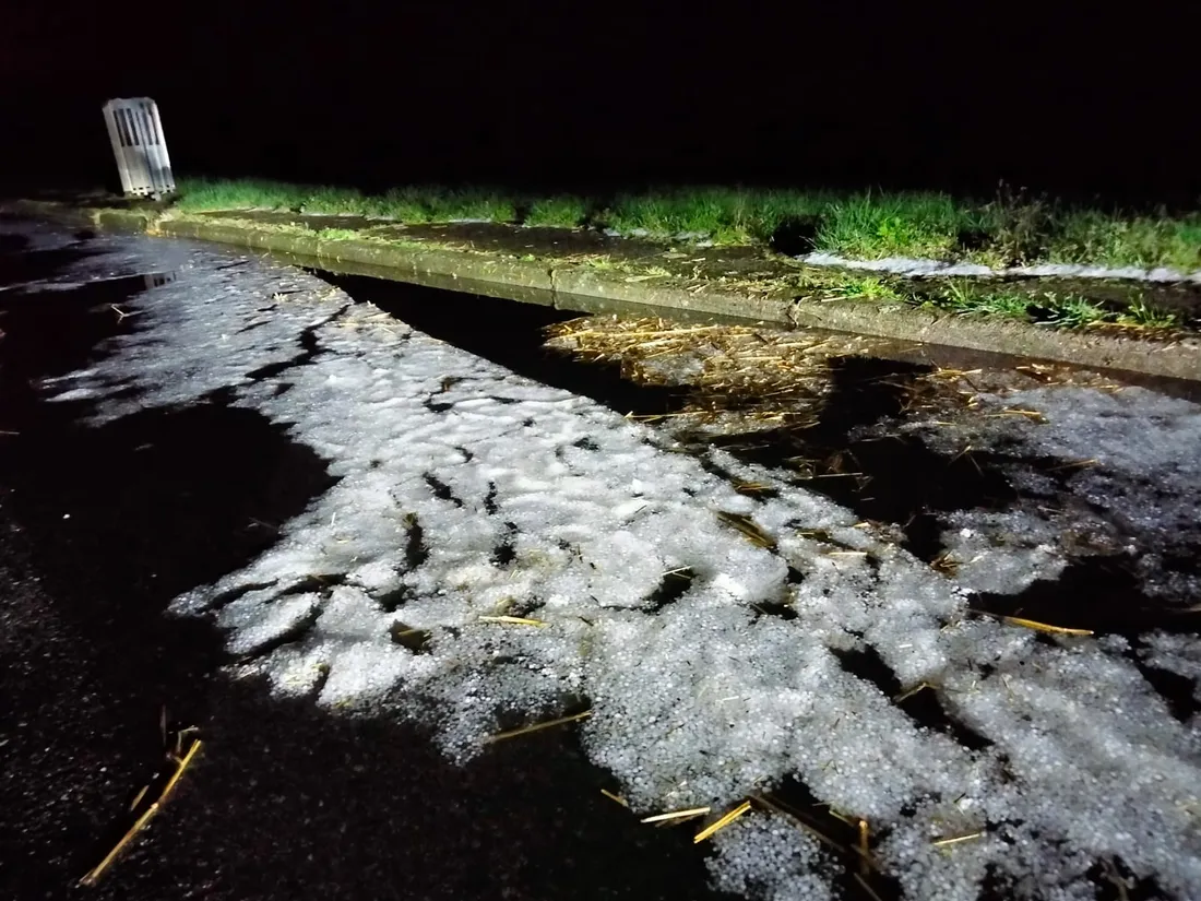 De la grêle tombée dans le secteur de Réalville