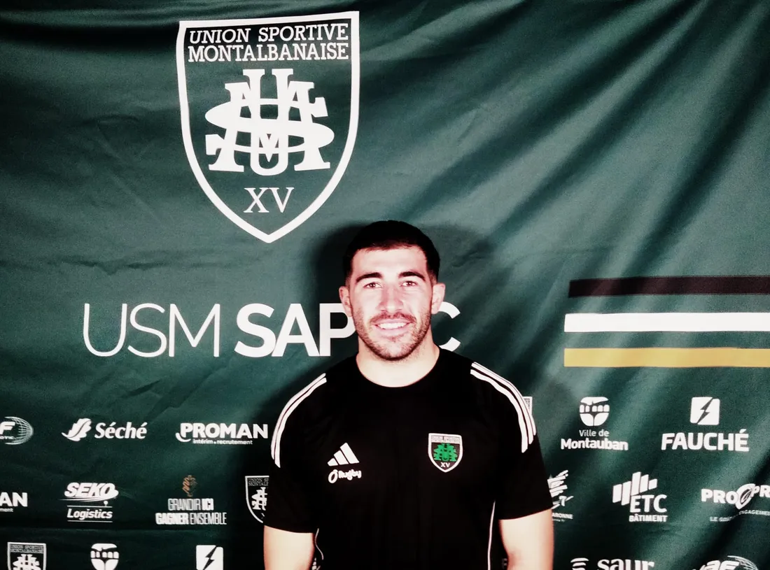 Hugo Zabalza, demi de mêlée de l'USM Sapiac