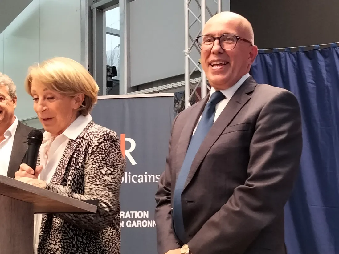 Brigitte Barèges aux côtés d'Eric Ciotti