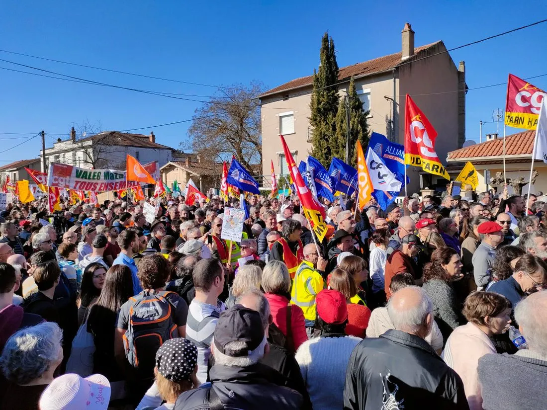 Une manifestation contre la réforme des retraites à Albi