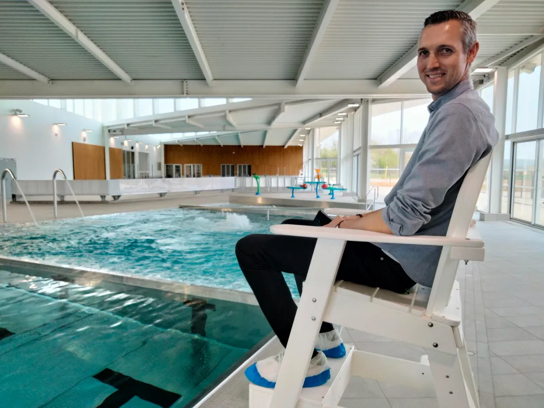 Yann Gilot, directeur du nouveau centre aquatique Conflu'O à Castelsarrasin
