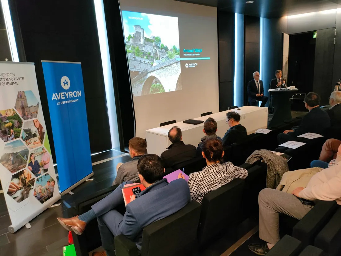 Lancement de la nouvelle campagne de communication du département de l'Aveyron, au musée Soulages.