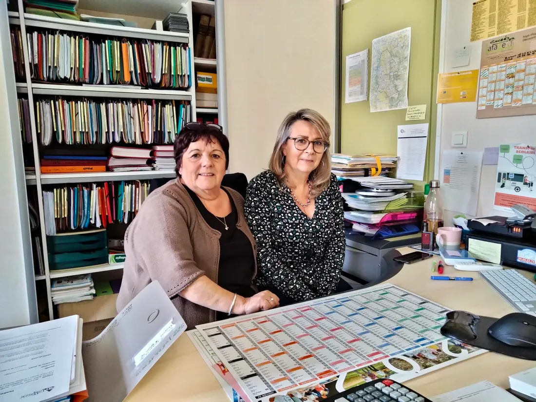 Christine Ladet et Christelle Fournier de l'association des secrétaires de mairie du Lot. 