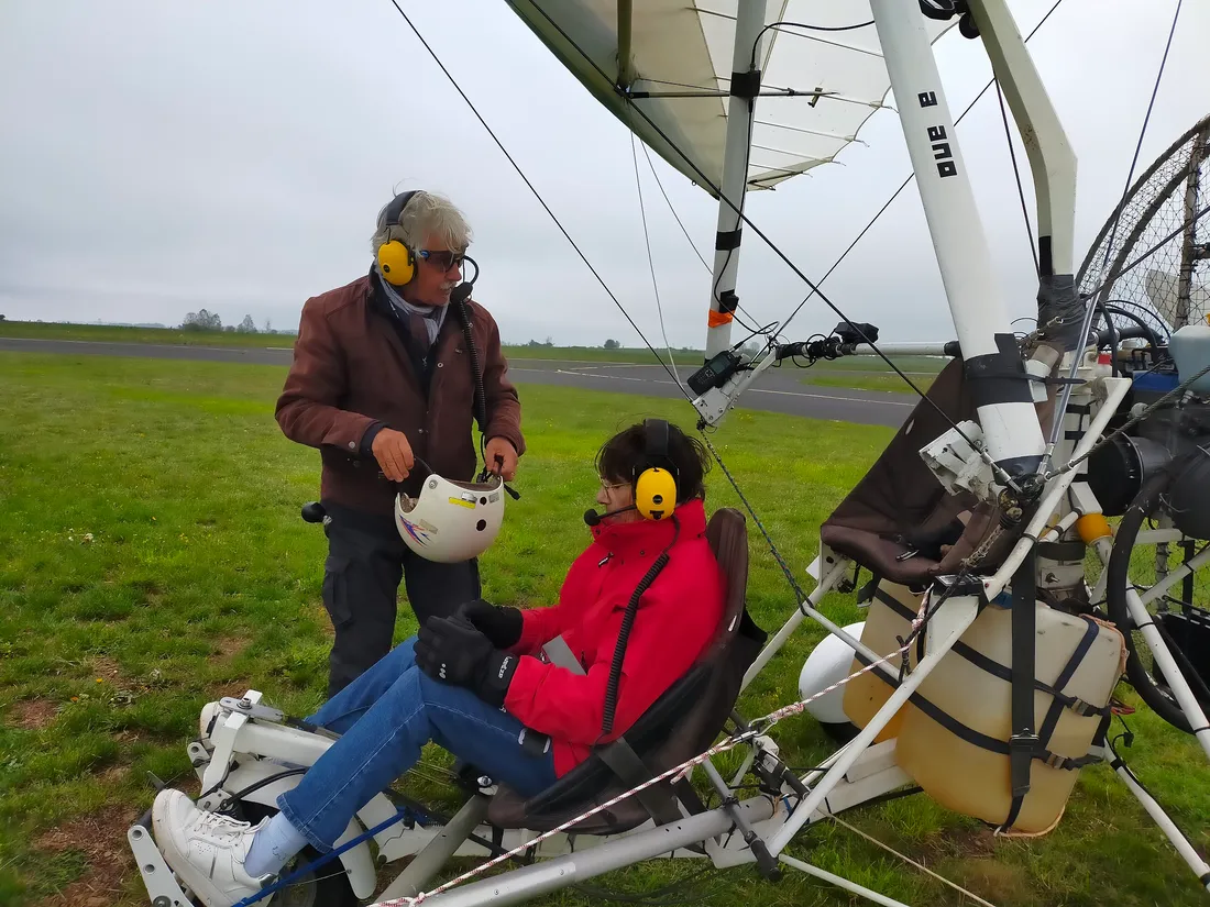 Danièle vole avec les oies de Christian Moullec