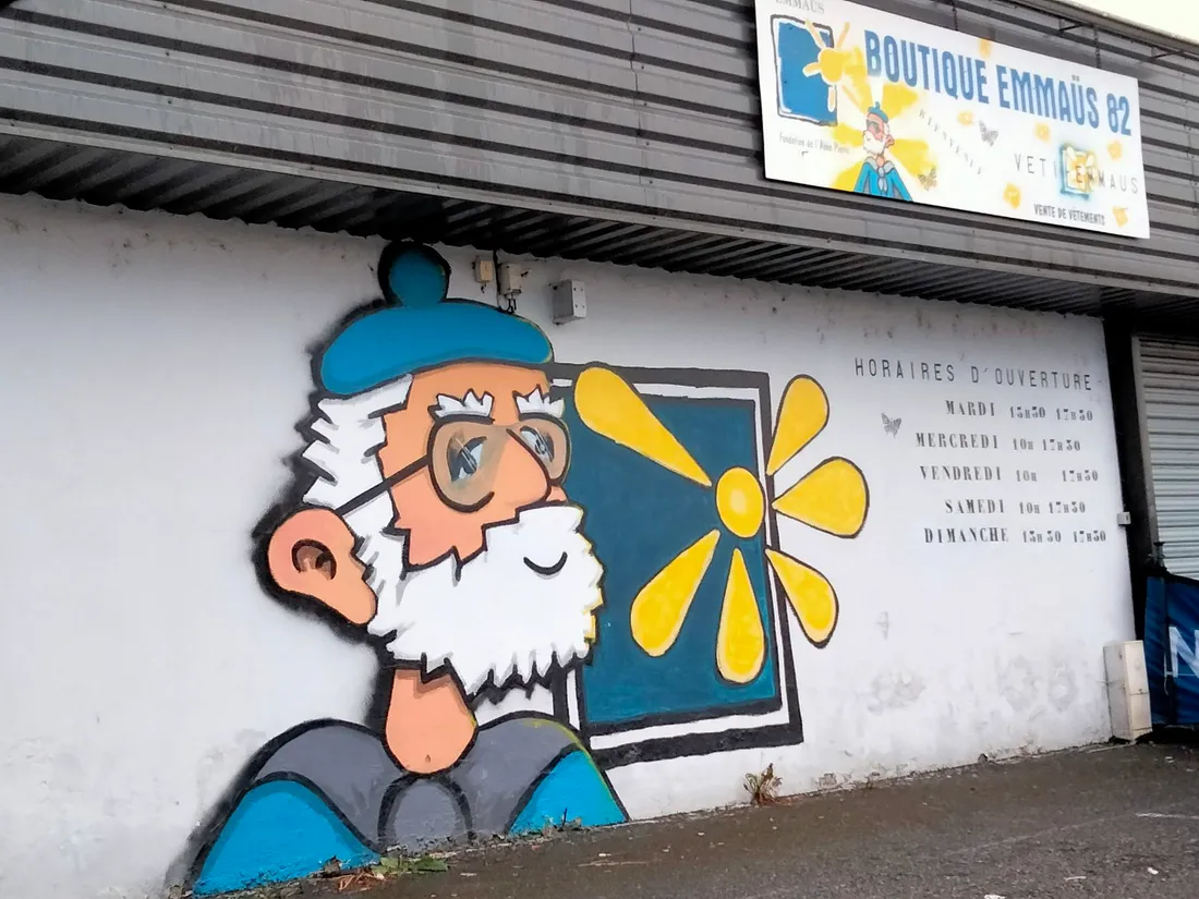 La façade du magasin Emmaüs de Montauban