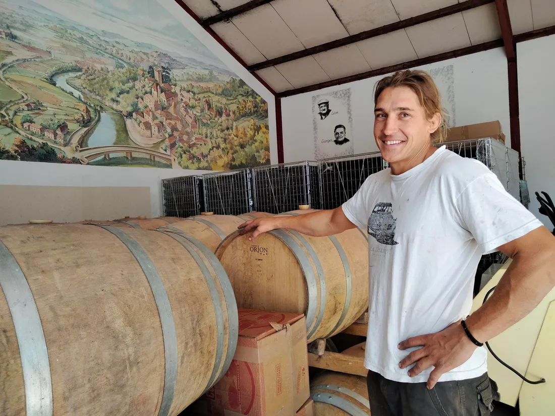 Clément Henry, jeune vigneron du domaine La Paganie à Puy-L'Evêque