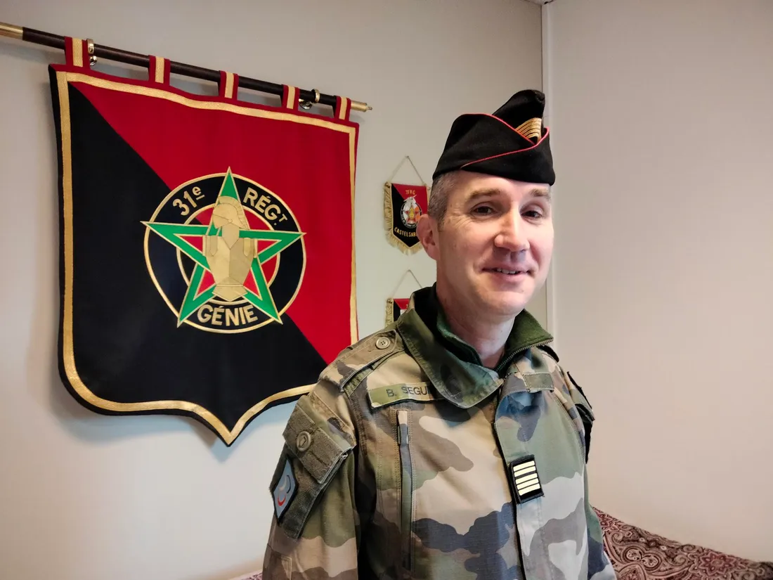 Le colonel Blaise Seguin, chef de corps du 31e Régiment de Génie de Castelsarrasin