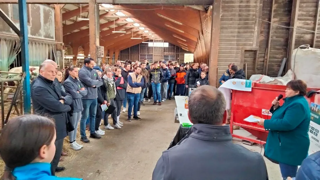 Des agriculteurs et des élèves des lycées agricoles réunis au Gec Pic à Saint-Amans
