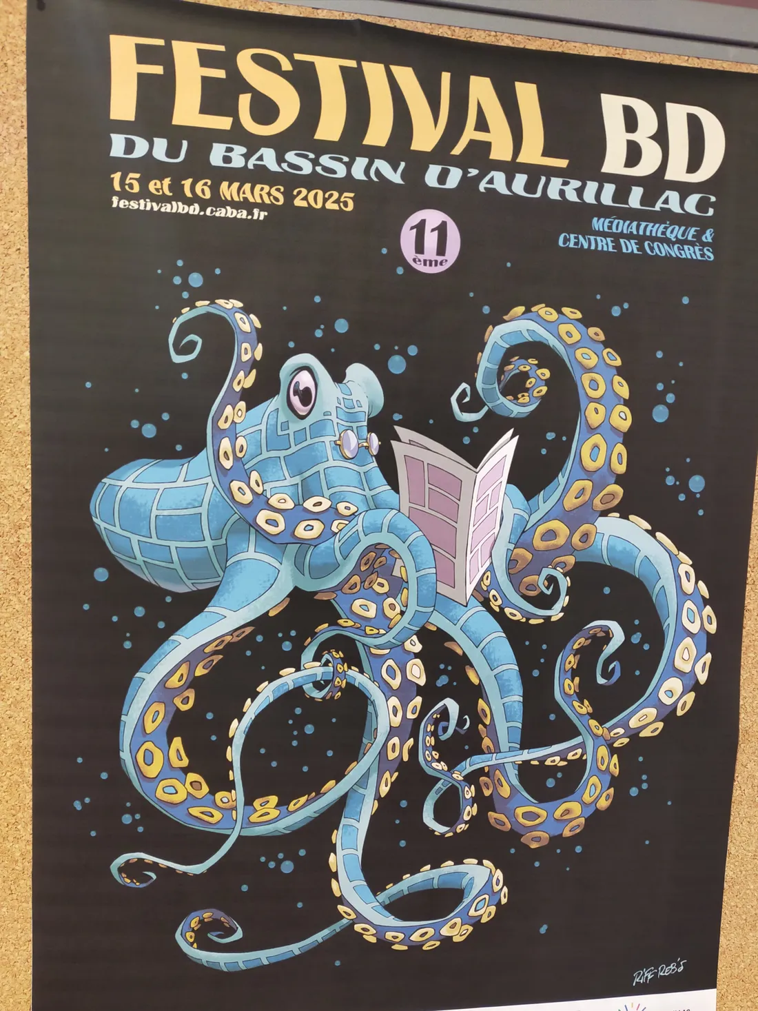 L'affiche de l'édition 2025 du festival de BD du Bassin d’Aurillac