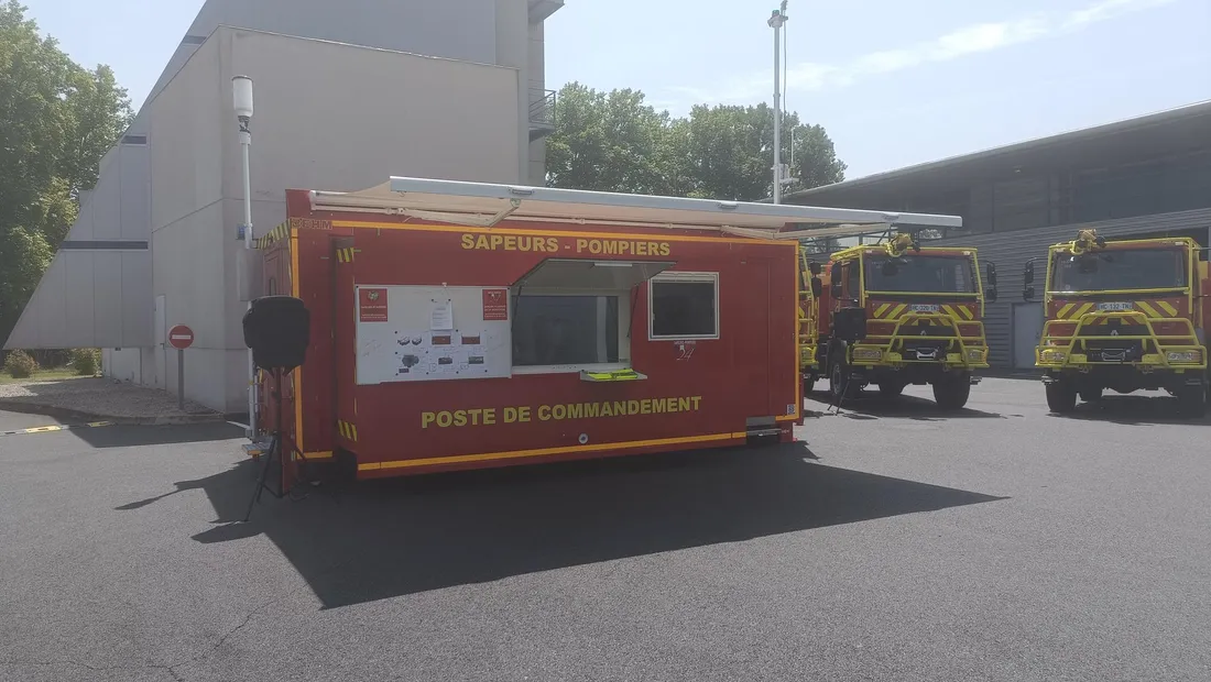 Le PC mobile des pompiers de Corrèze et de Dordogne