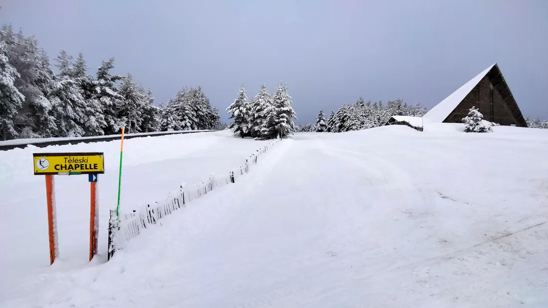 Le téléski "tir-fesses" la Chapelle