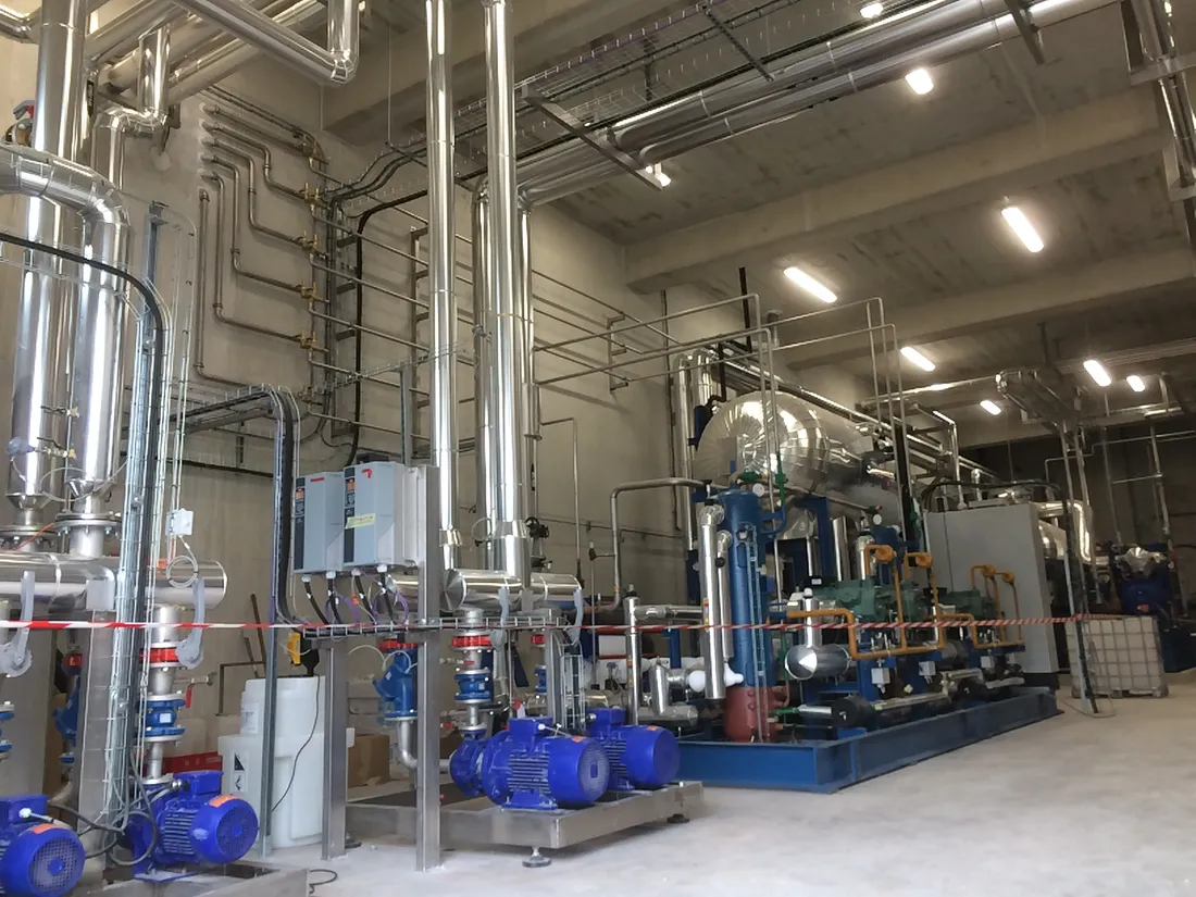 Salle des machines du froid à Porc Montagne (Rodez)