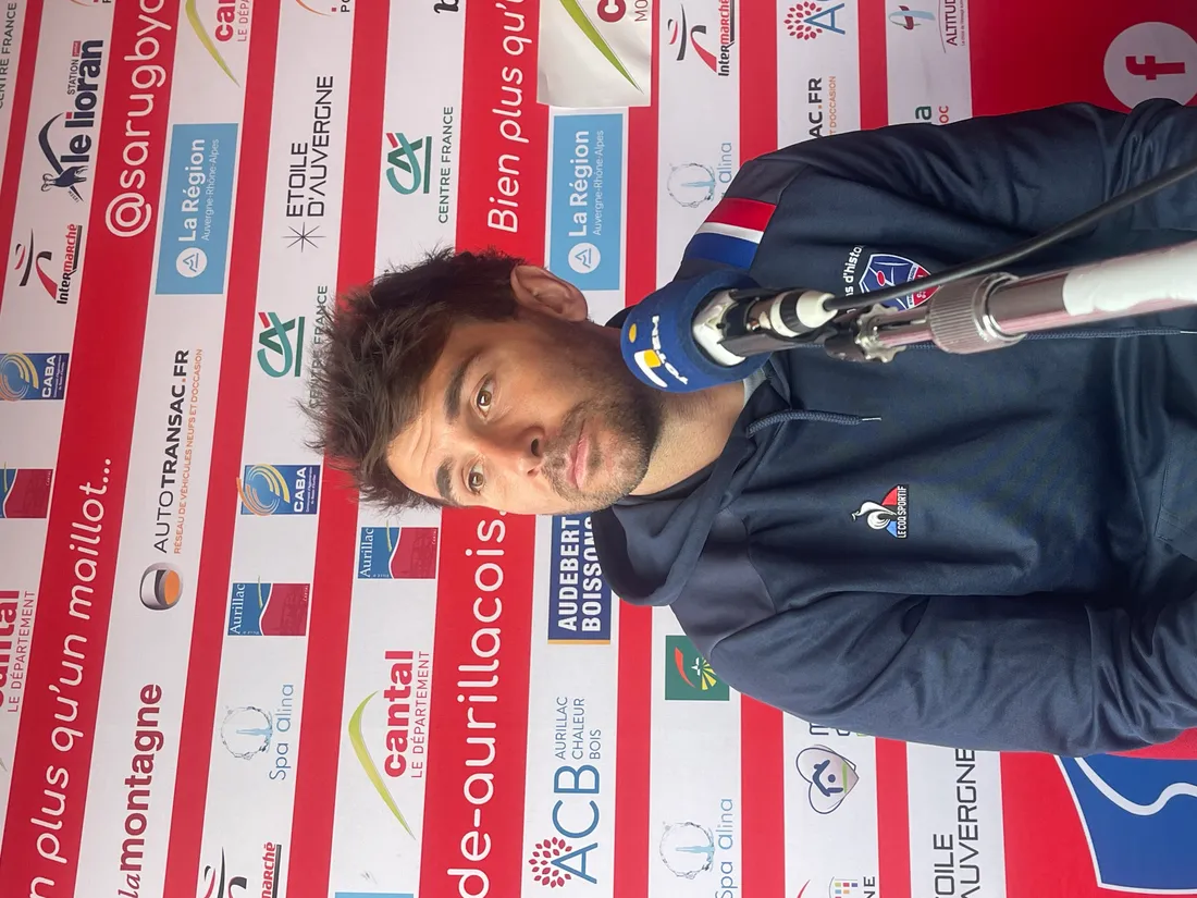 Le demi de mêlée Léopold Dupas sous les couleurs du Stade Aurillacois