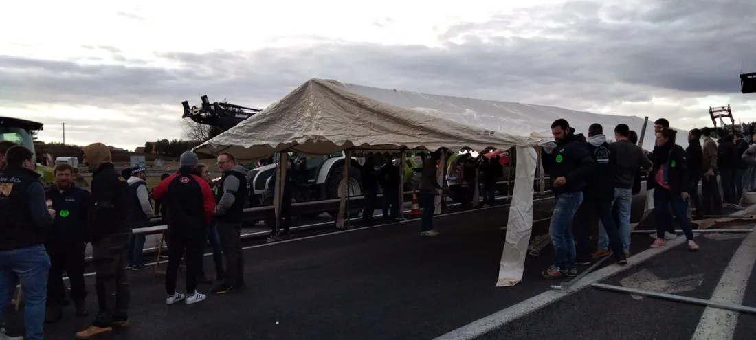 blocage A75 Saint Flour