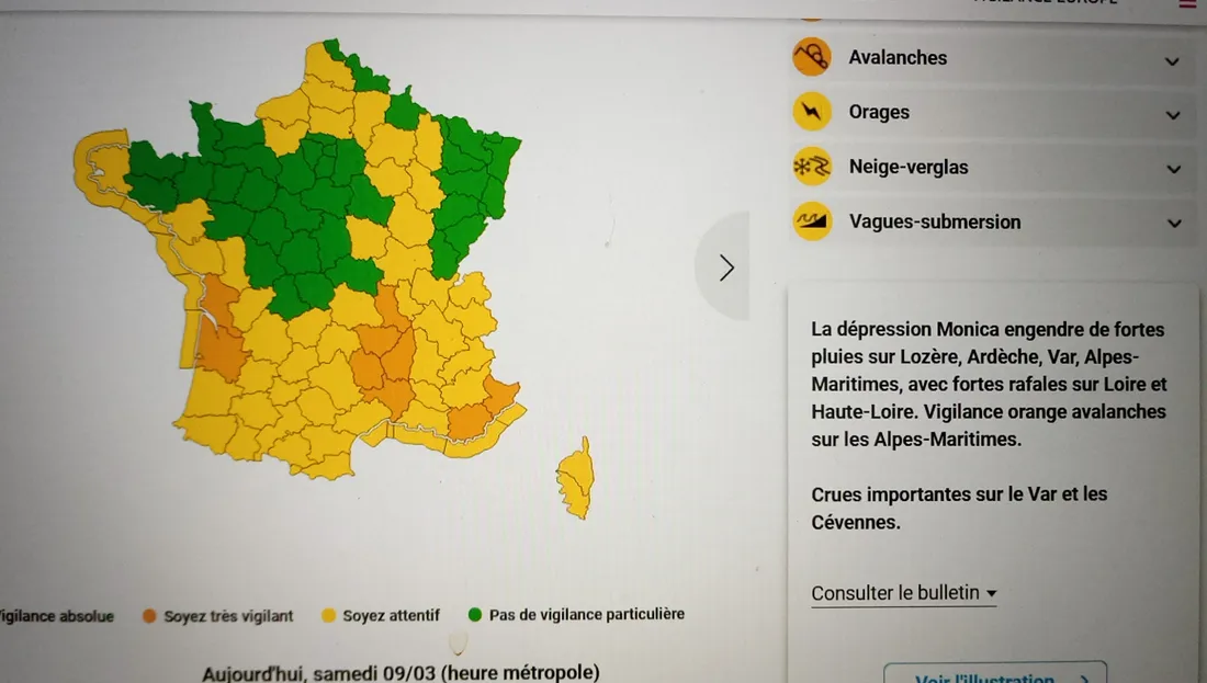 carte vigilance 9 mars 2024